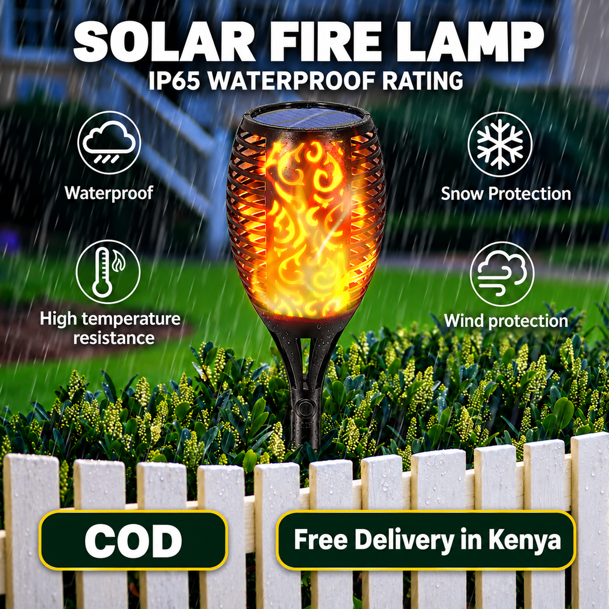Solar Fire Lamp