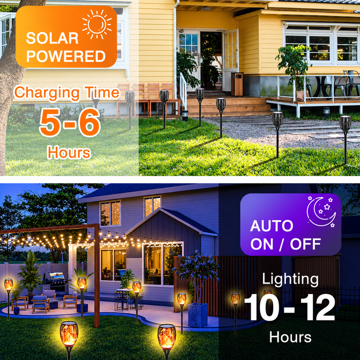 Solar Fire Lamp