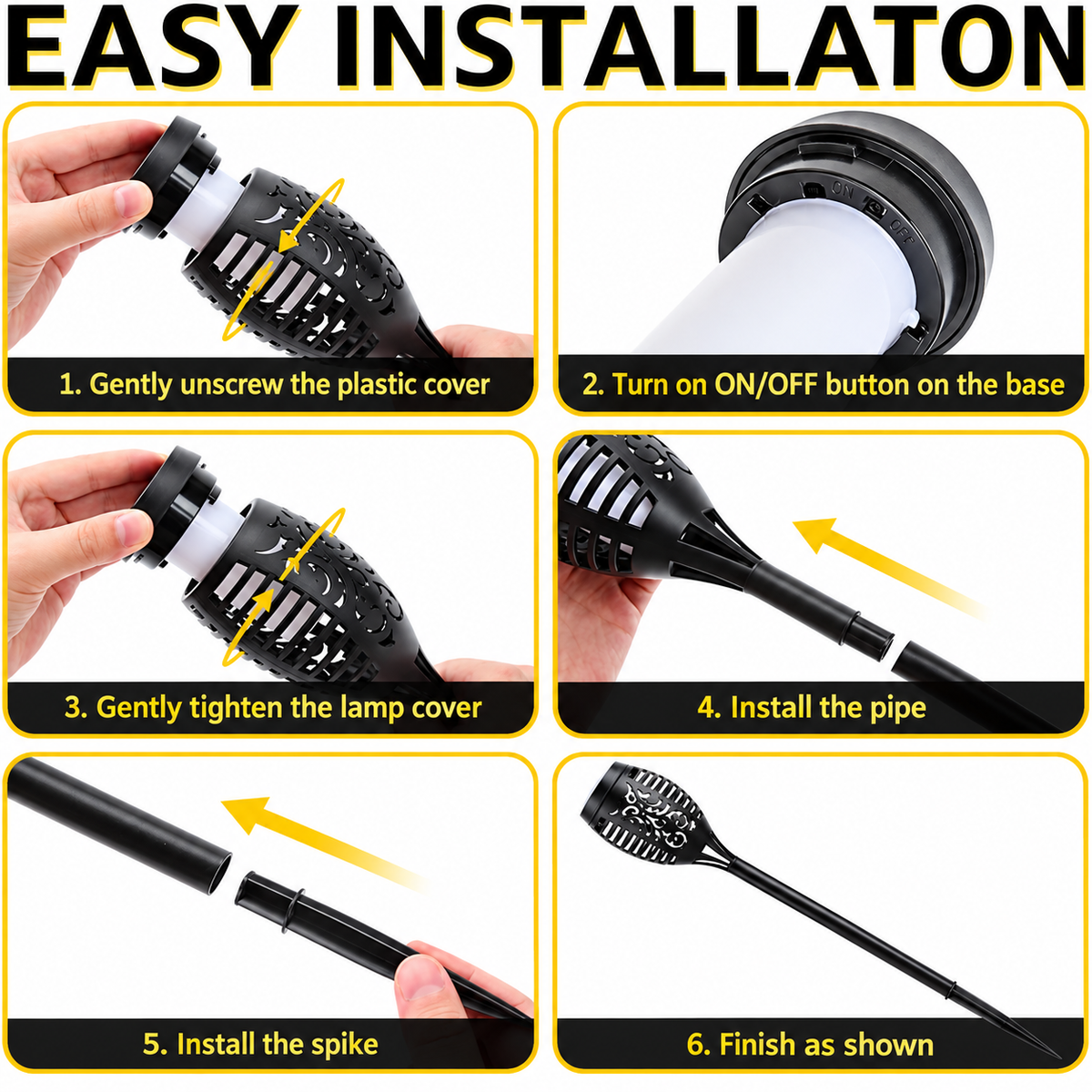 Solar Fire Lamp